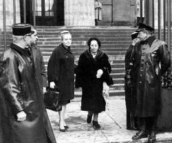  Marie Besnard et son avocate Me J. Favreau-Colombie. Photo Archives jfc